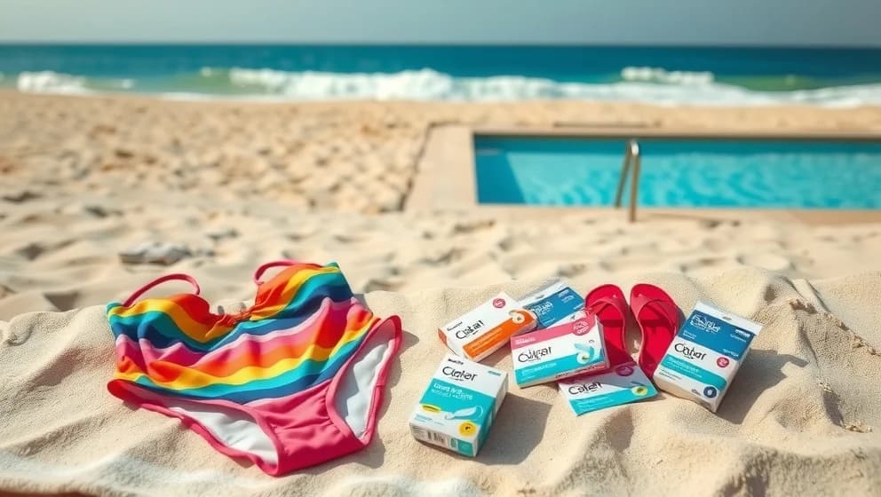 Kan man bada när man har mens