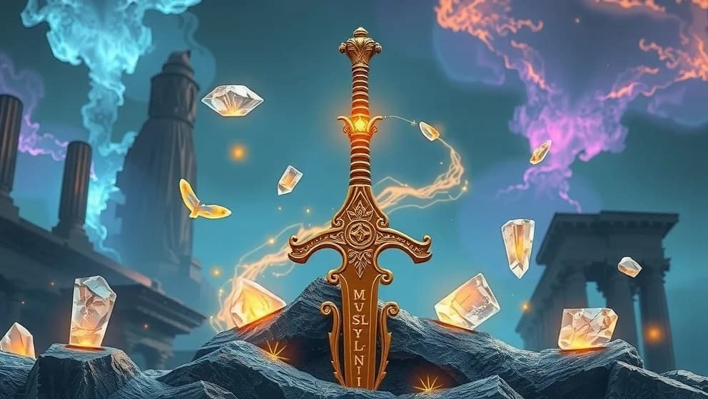 Svärdskämparen i en värld av magi