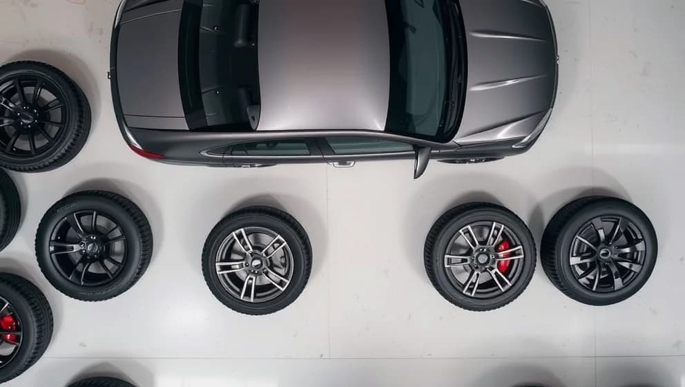 Var monterar du däcken på bilen rätt